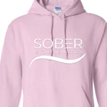 Load image into Gallery viewer, SOBER IS THE NEW COOL HOODIE (PINK)
